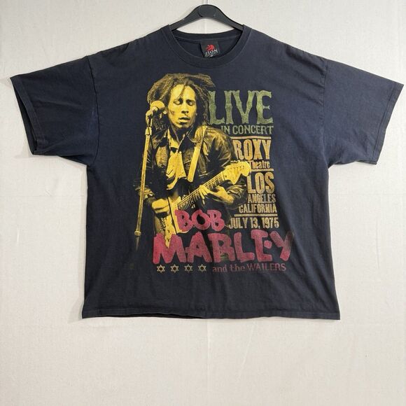 Bob Marley Wailers Live in Concert Roxy LA VTG 2000s Zion Band T-shirt 2XL - Picture 1 of 8